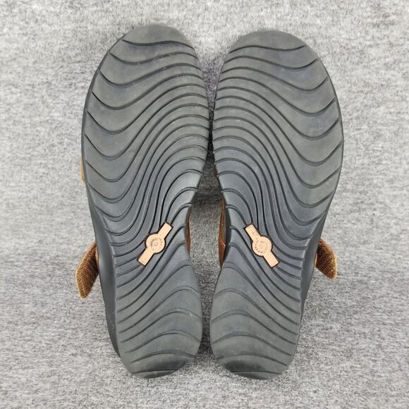 ✅Earth Shoes Juniper Brown Leather Slingback Sandals Womens 11 Wedge Heeled Shoe - Picture 3 of 10